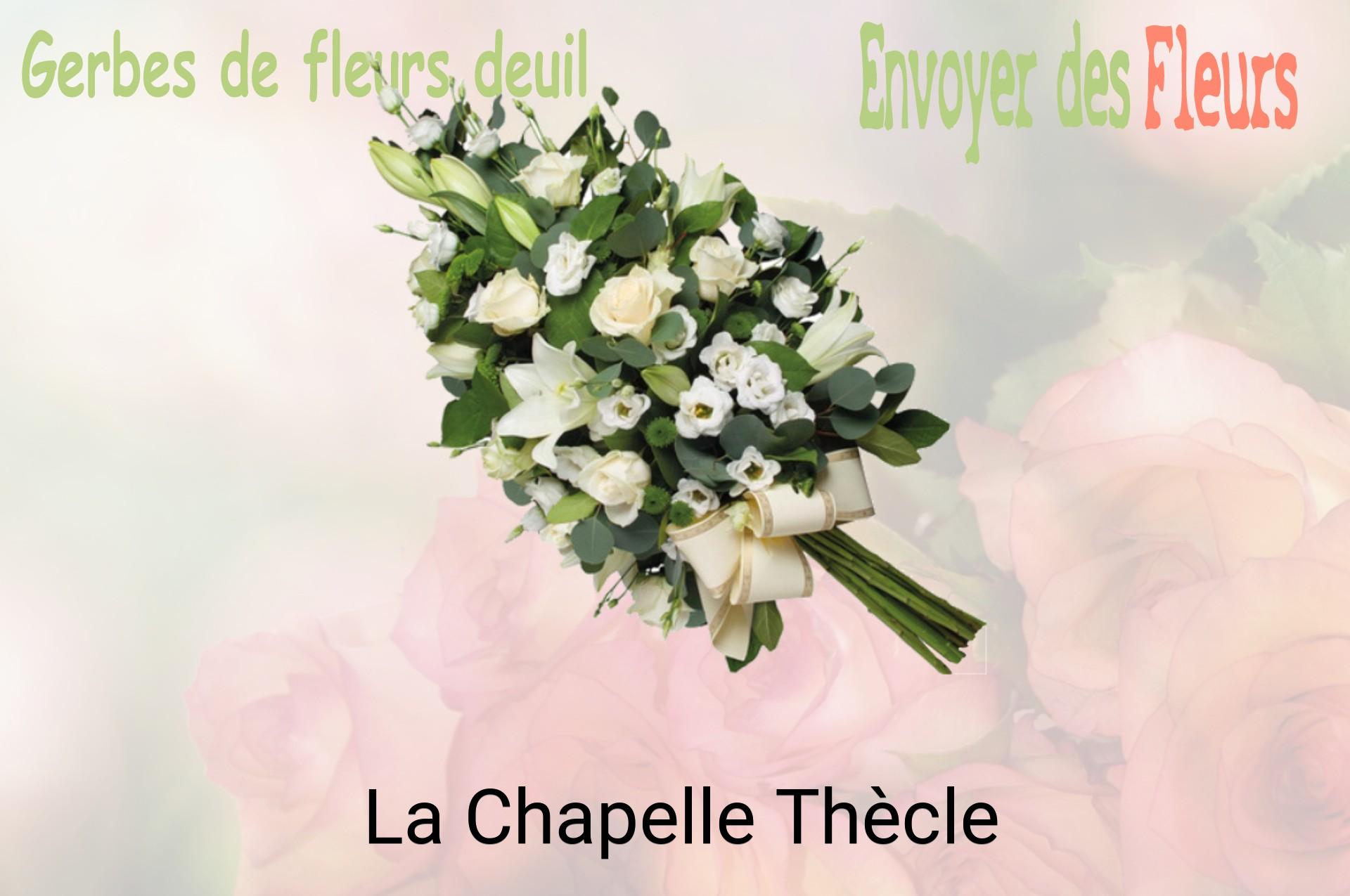 Gerbe de fleurs de deuil livrée à La Chapelle-Thècle
